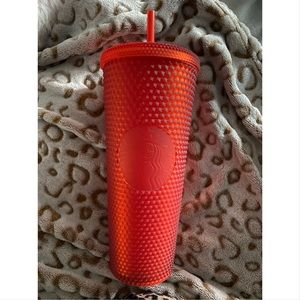 Starbucks Red Matte Studded Tumbler